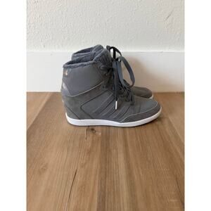 Women’s Rare Adidas Neo Super Wedge High Top Sneaker Size 8.5